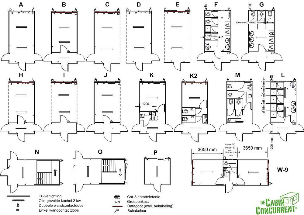 Doucheunit Bouwplan